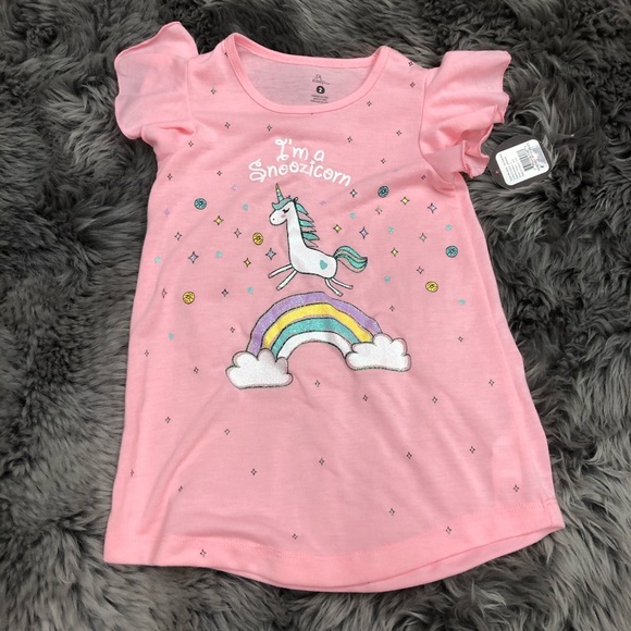 Girl's Unicorn Sleep Dress | Snoozicorn | Petit Lem Sleep | Size 2T - Picture 1 of 2